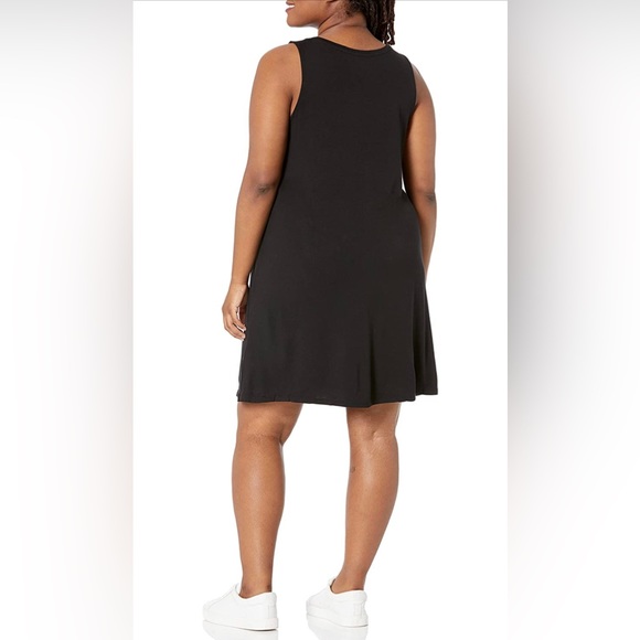 NWT Amazon Essentials Women's Tank Swing Black Dress - Picture 4 of 4